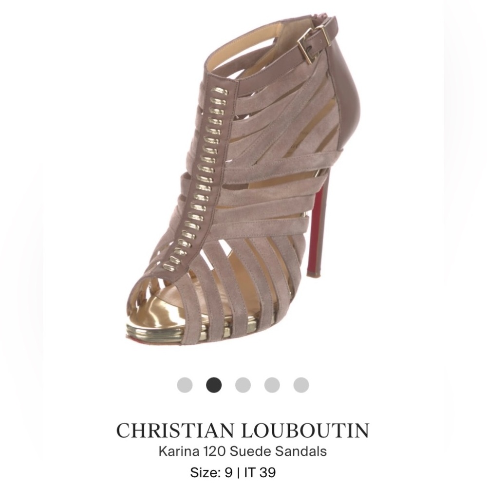 Louboutin Karina Suede Sandals